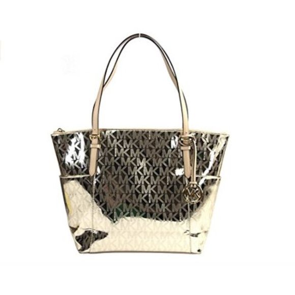 Michael Kors Handbags - Michael Kors Jet Set East/West Metallic Tote NWOT